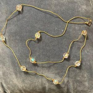 3 for $15 delicate crystal embellished necklace